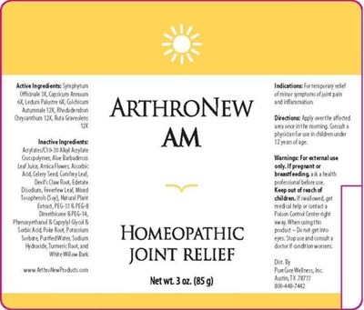 ARTHRONEW AM - PCWL0001 ArthroNew AM